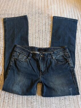 Calvin Klein Jeans Women's Boot Cut Jeans in Dark Blue
